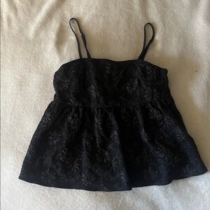 SHEIN Black Floral Patterned shirt